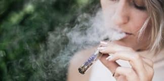 woman smoking