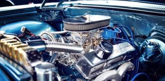 car engine bay