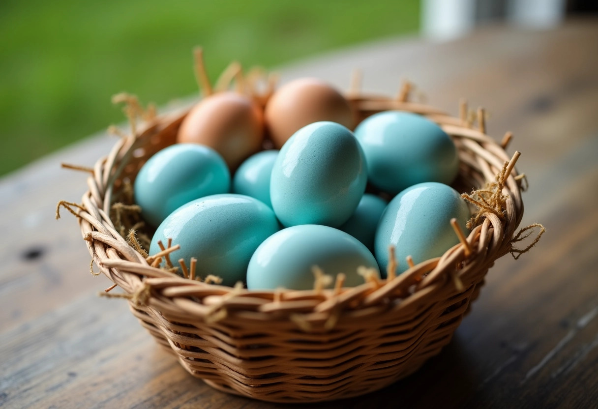 poules œufs bleus