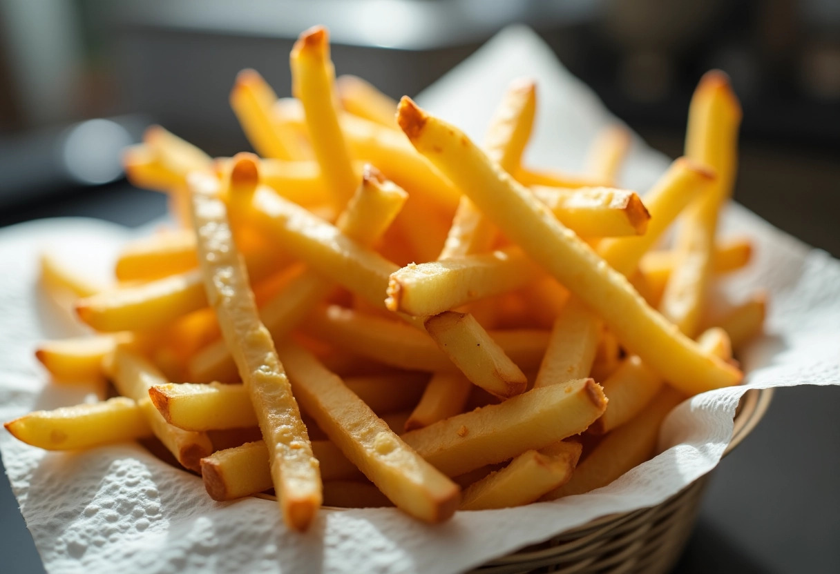 frites poêle