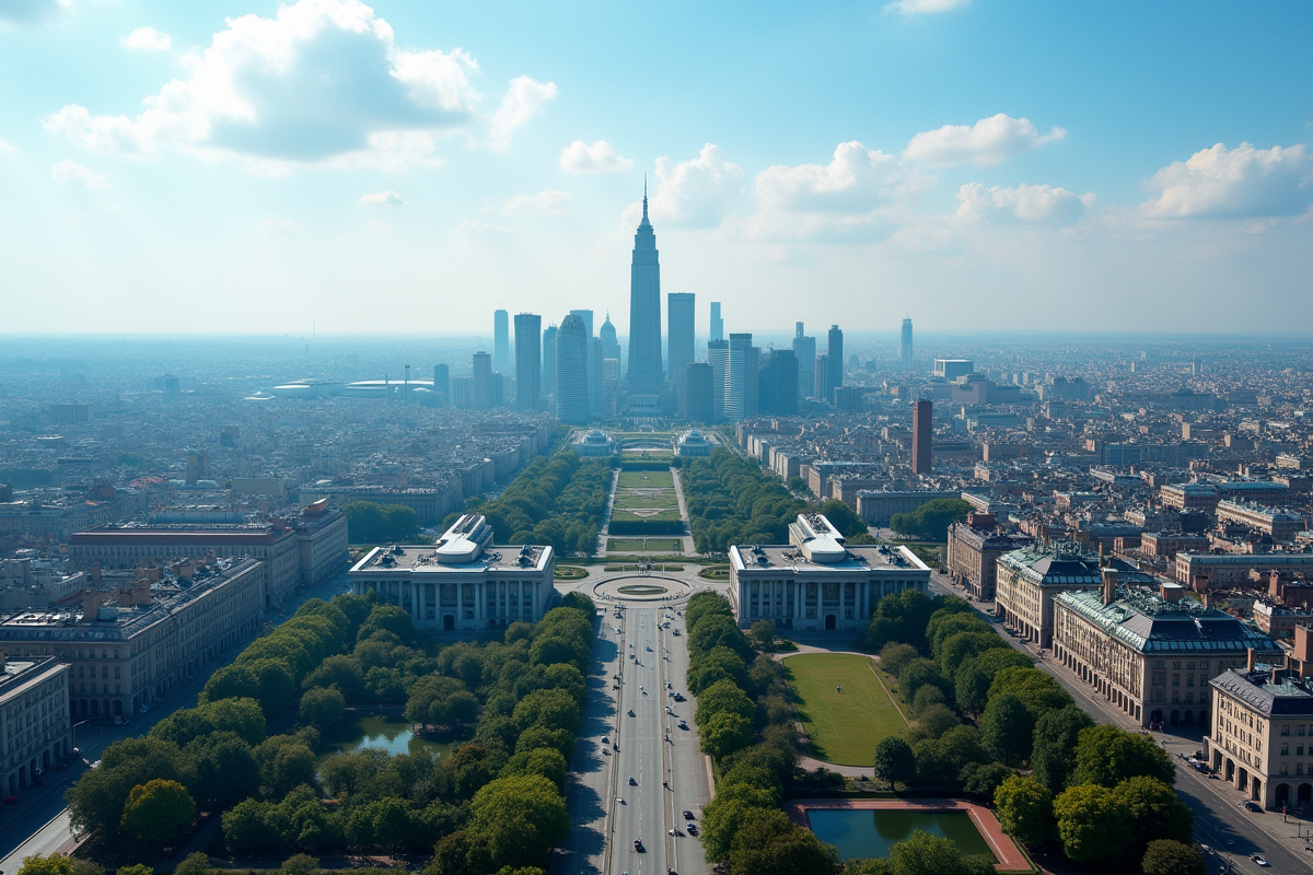 Vue aérienne d