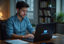 Pays interdisant le VPN : liste des juridictions restrictives à travers le monde Jeune homme concentré sur son ordinateur avec VPN bloqué